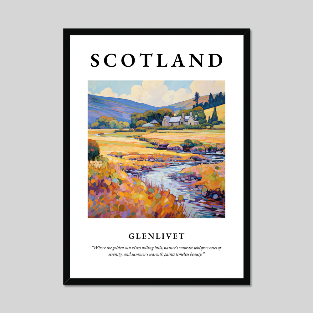 Poster of Glenlivet, Scotland.