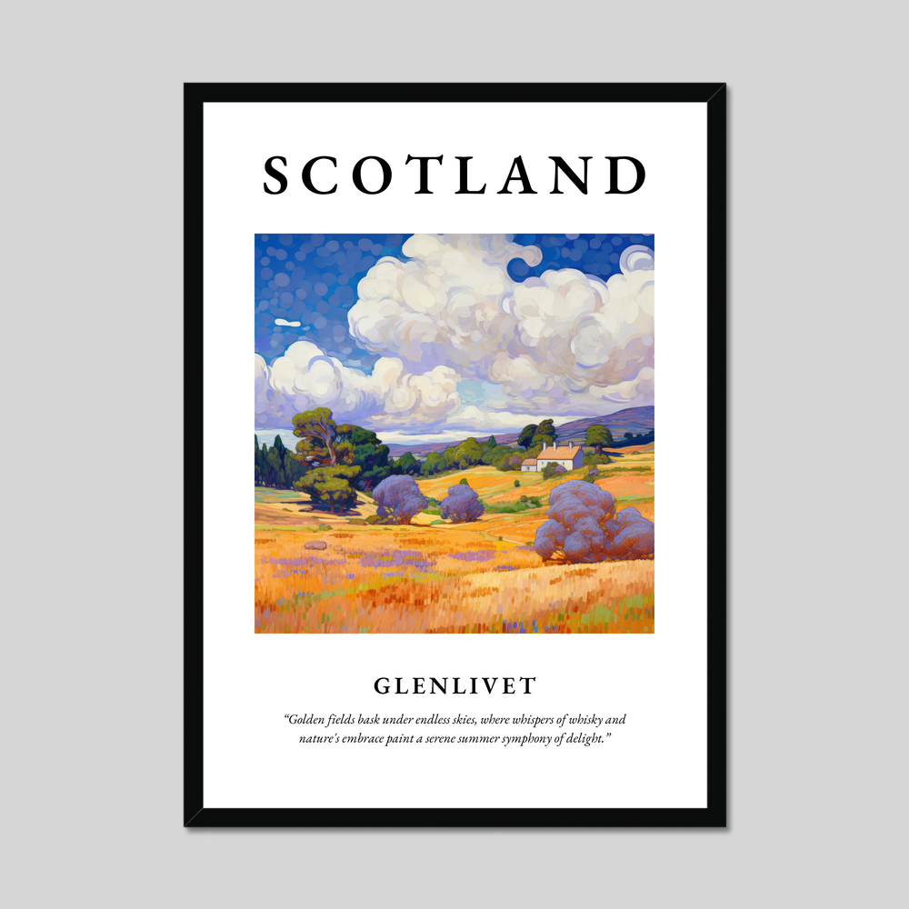 Poster of Glenlivet, Scotland.