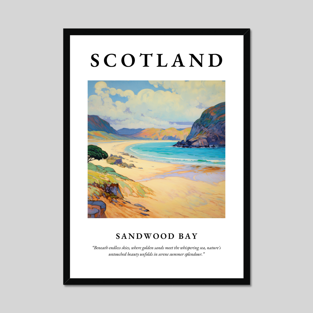 Poster of Sandwood Bay, Scotland.