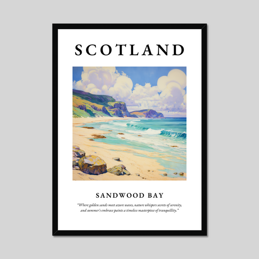 Poster of Sandwood Bay, Scotland.