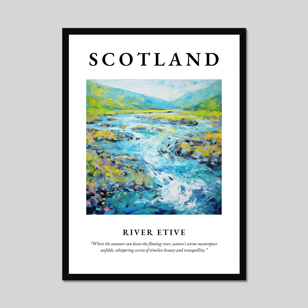 Poster of River Etive, Scotland.