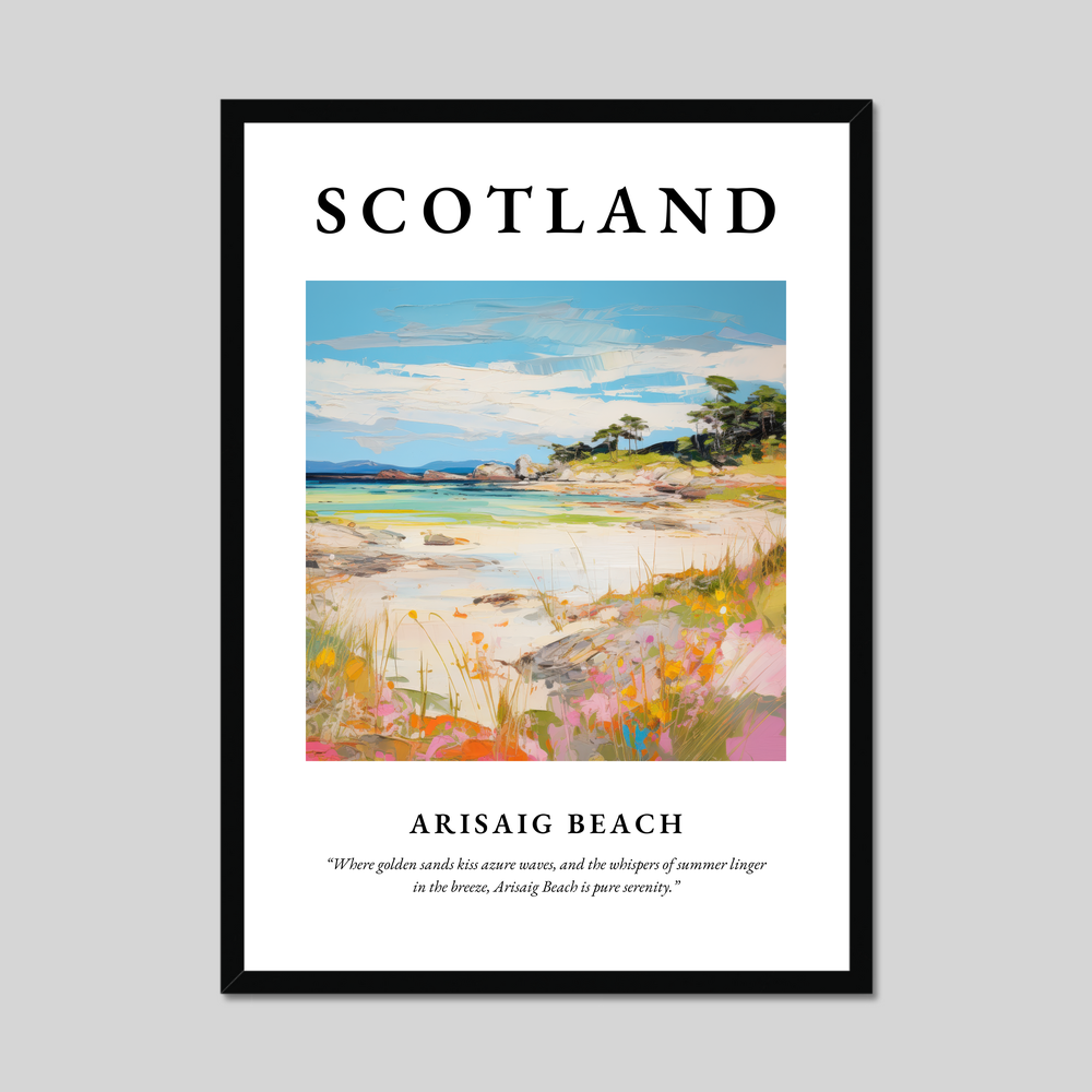 Poster of Arisaig Beach, Scotland.