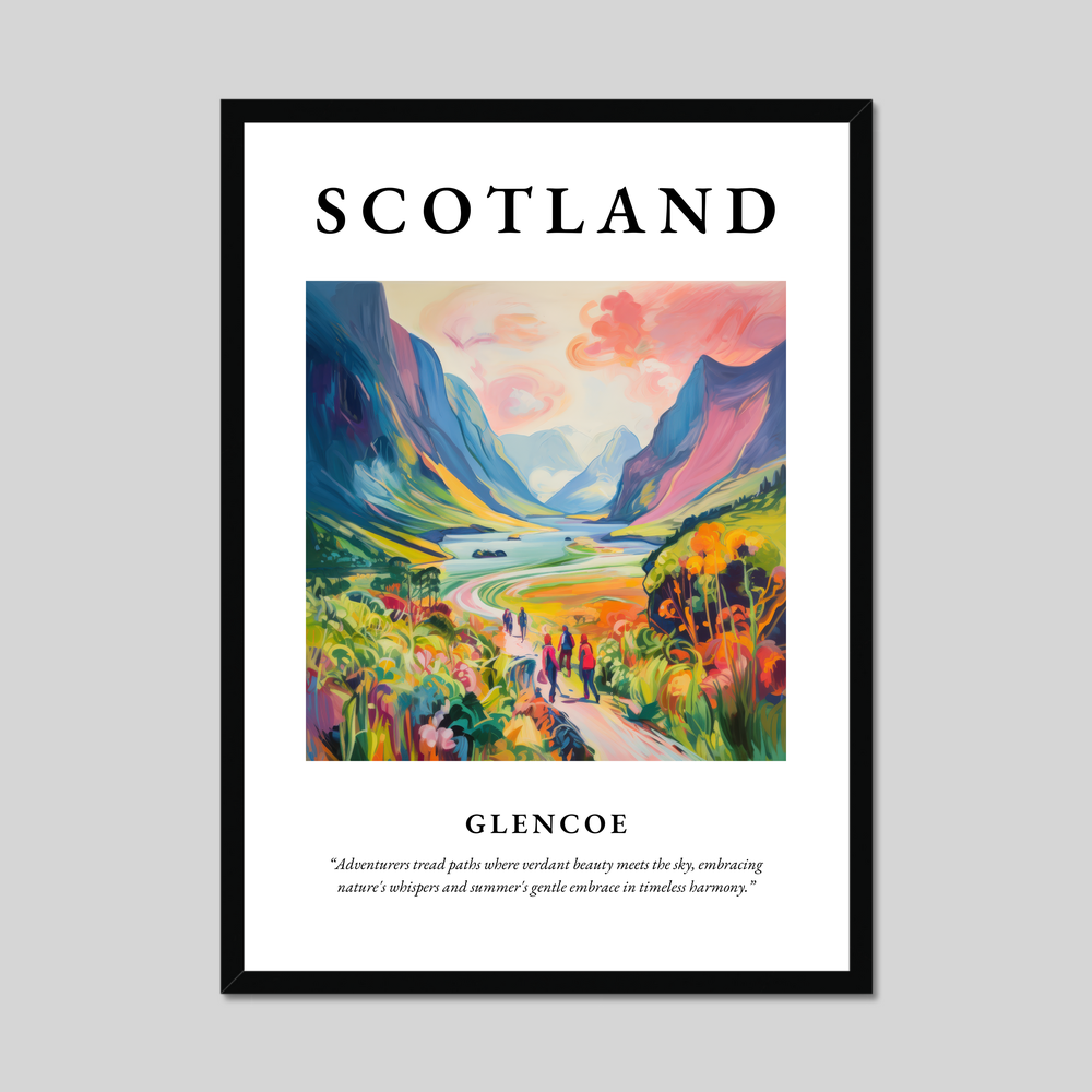 Poster of Glencoe, Scotland.