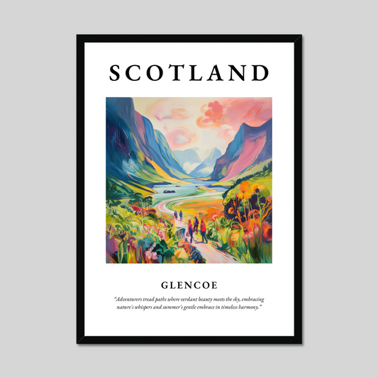 Poster of Glencoe, Scotland.