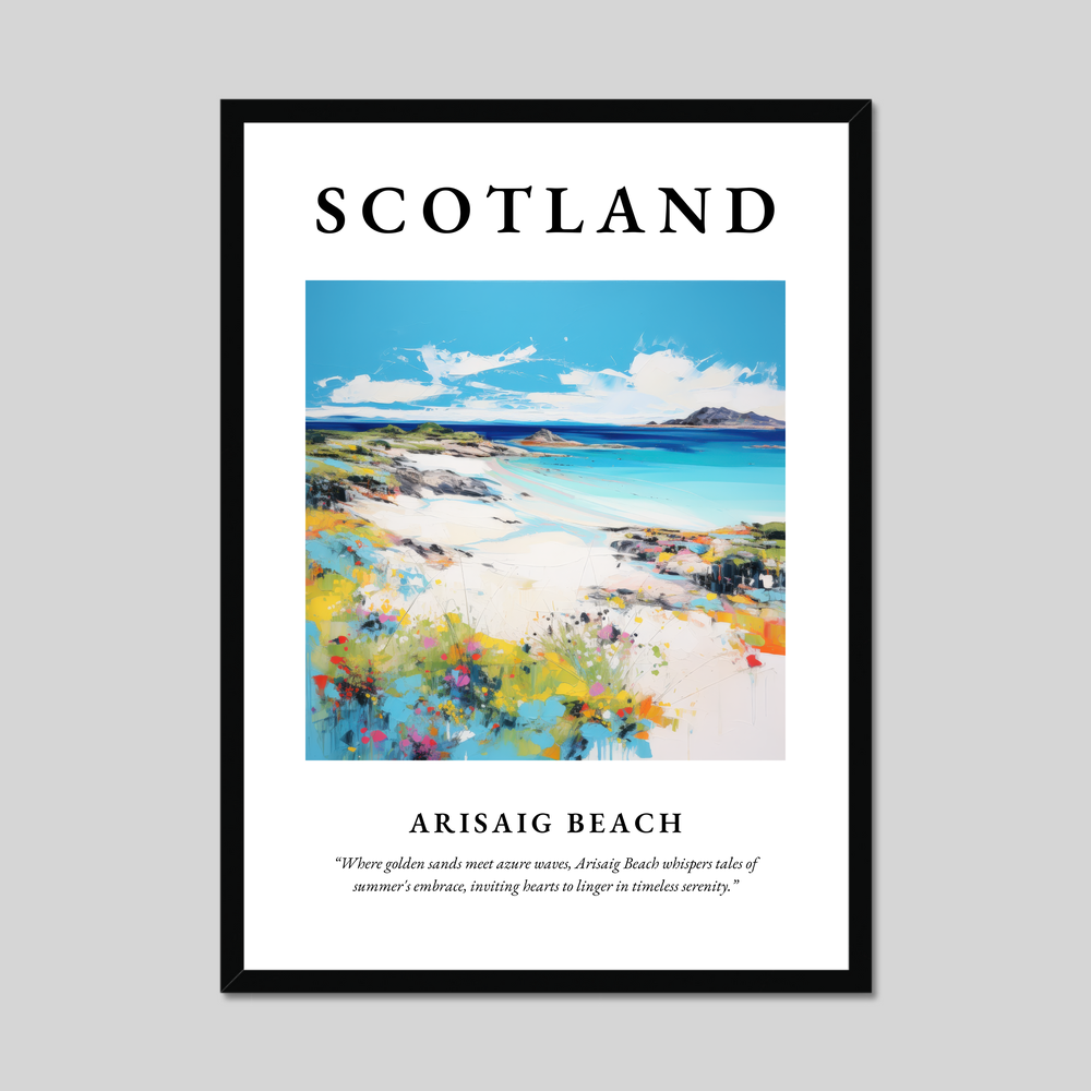 Poster of Arisaig Beach, Scotland.