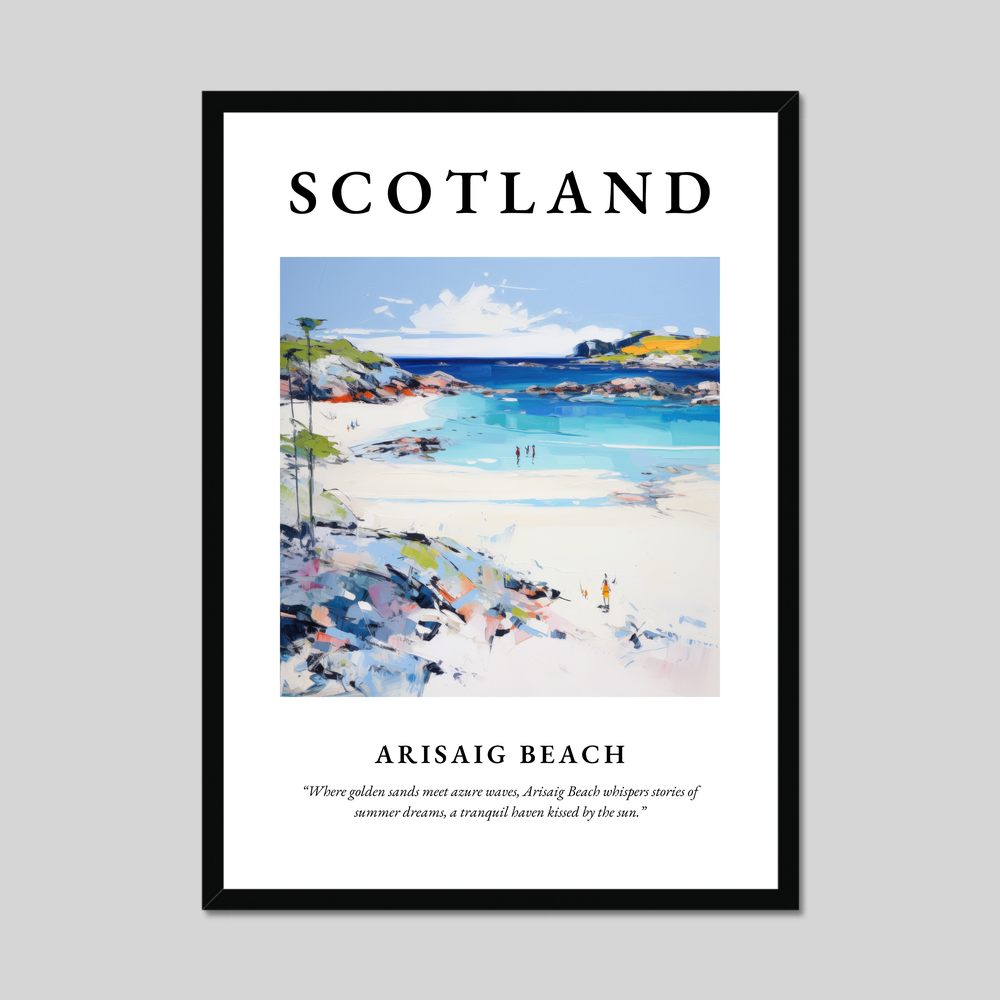 Poster of Arisaig Beach, Scotland.