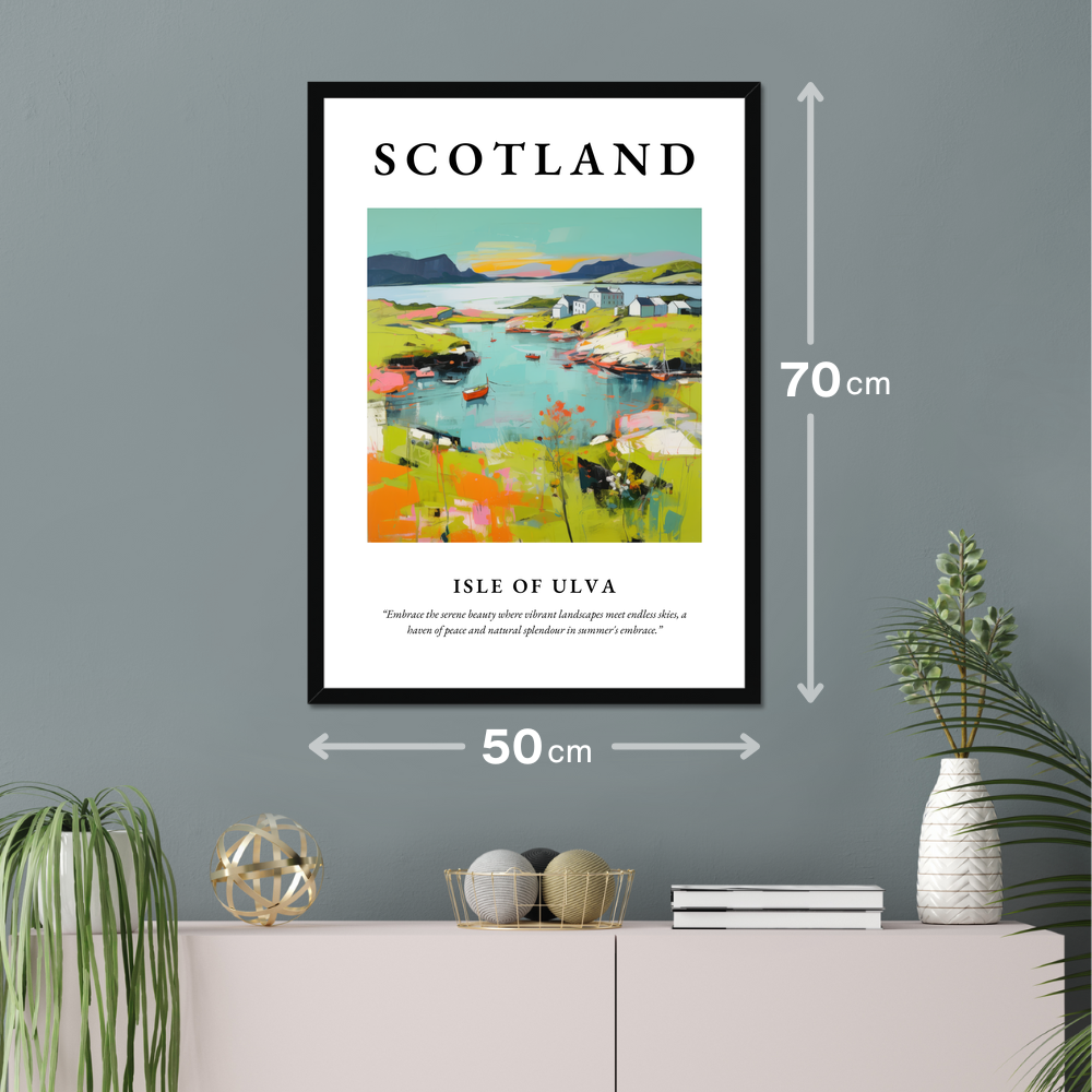 Poster of Isle of Ulva hanging on a wall