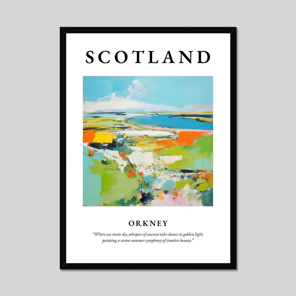 Poster of Orkney, Scotland.