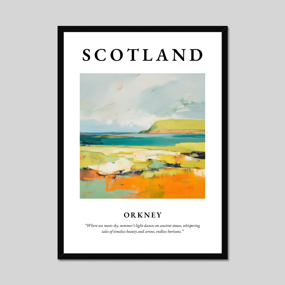 Poster of Orkney, Scotland.