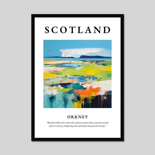 Poster of Orkney, Scotland.