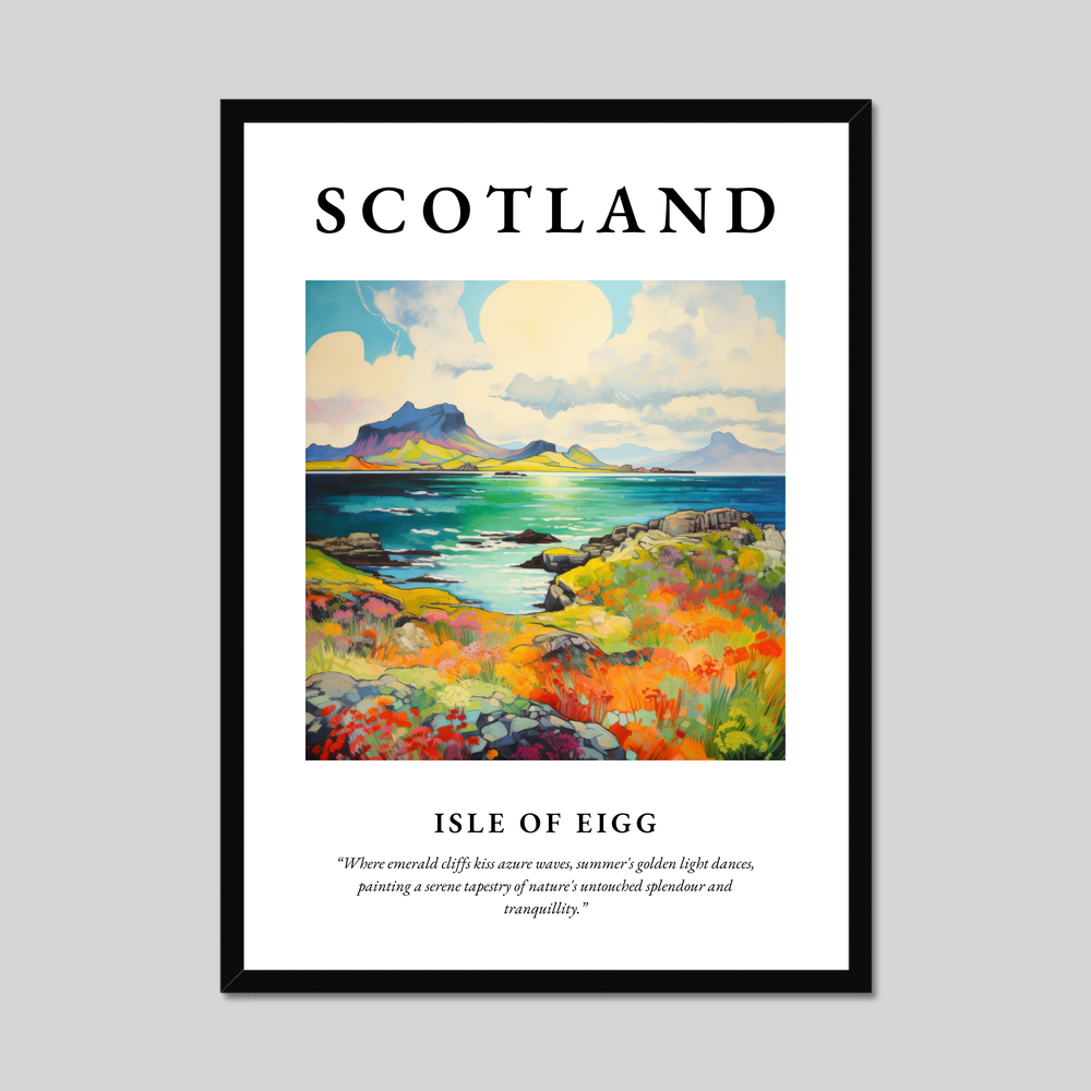 Poster of Isle of Eigg, Scotland.