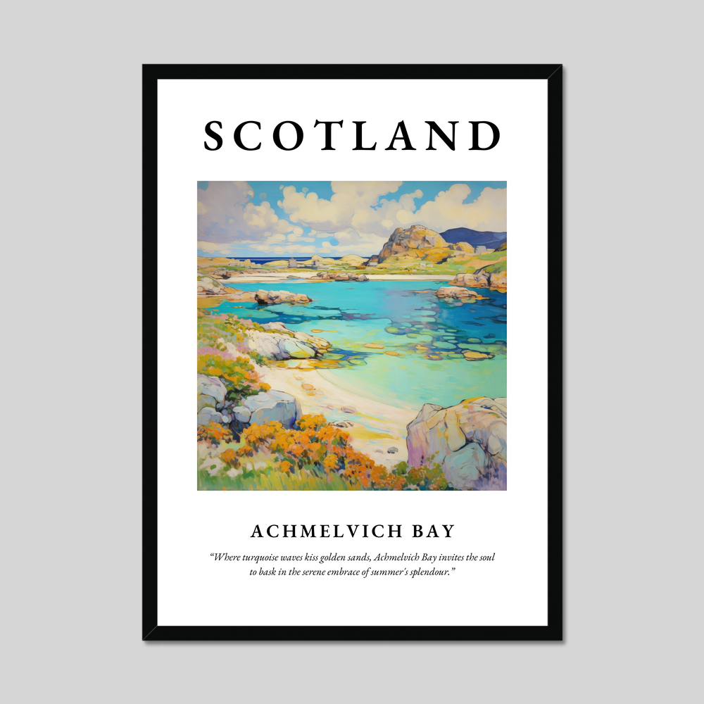 Poster of Achmelvich Bay, Scotland.