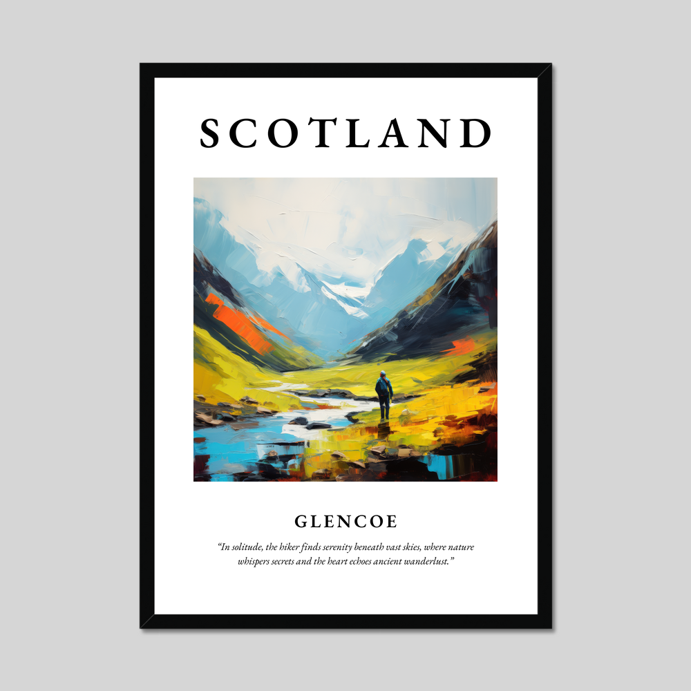 Poster of Glencoe, Scotland.