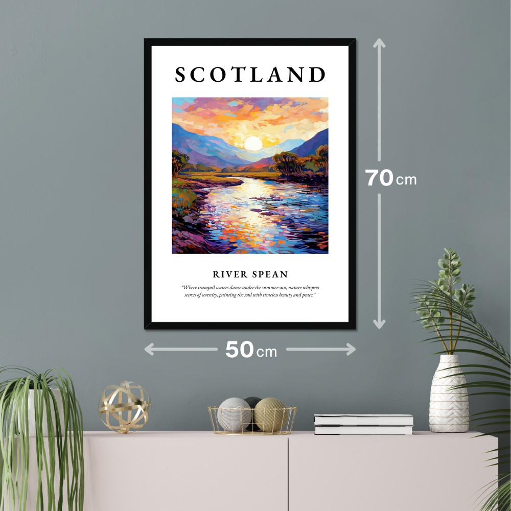 Poster of River Spean hanging on a wall