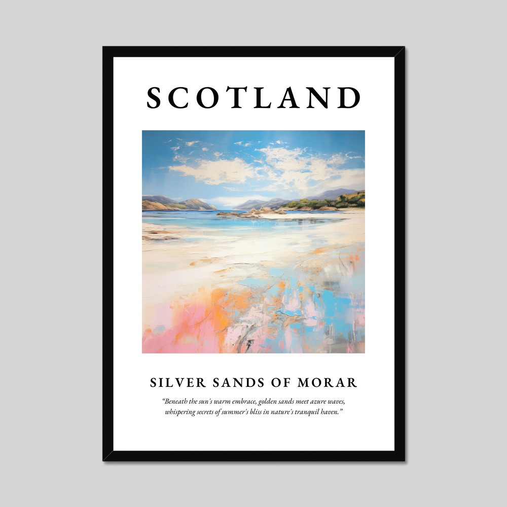 Poster of Silver Sands of Morar, Scotland.