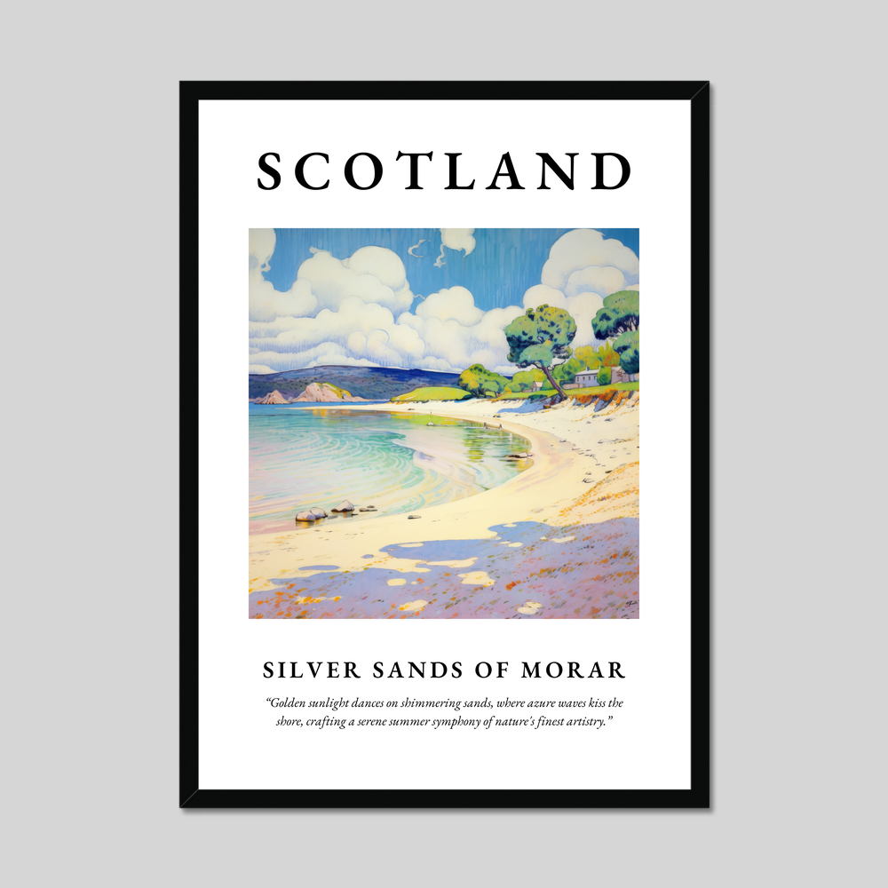 Poster of Silver Sands of Morar, Scotland.