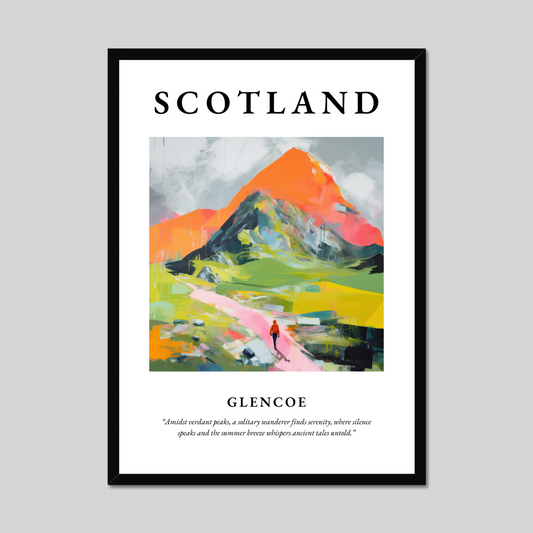 Poster of Glencoe, Scotland.