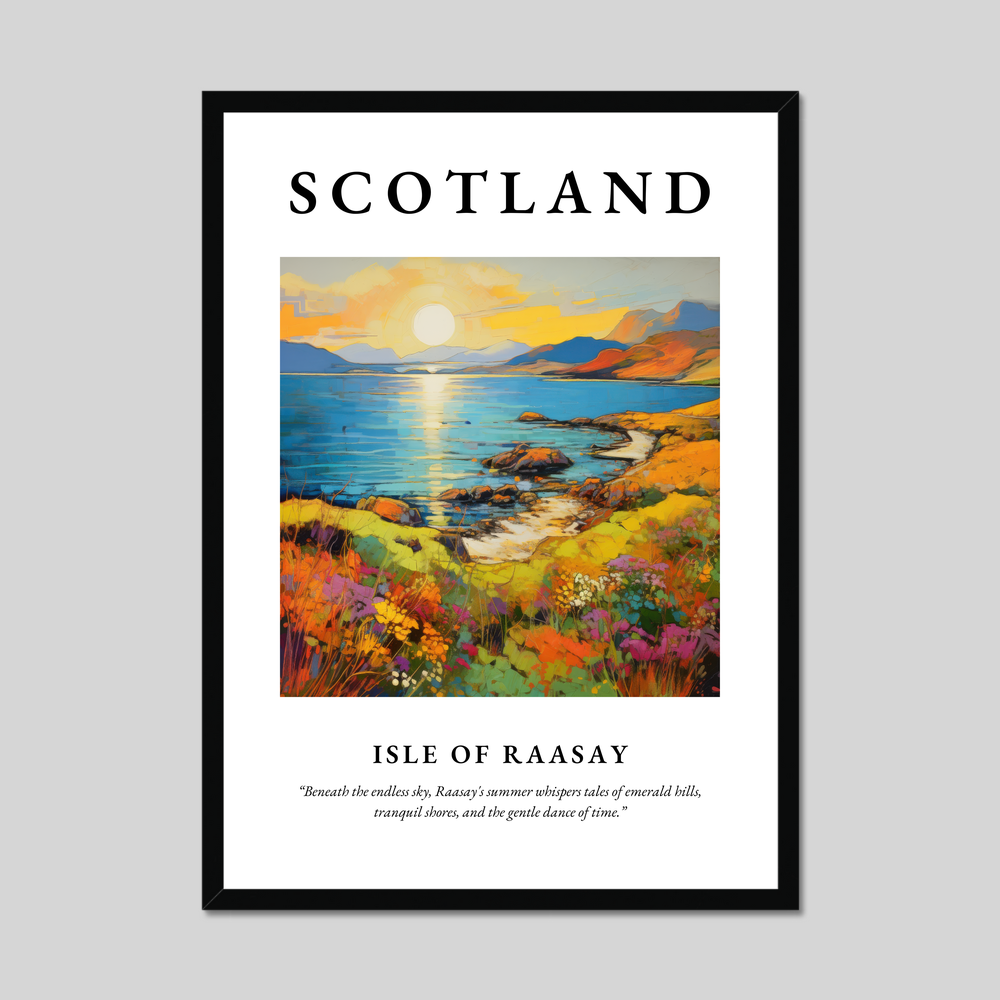 Poster of Isle of Raasay, Scotland.