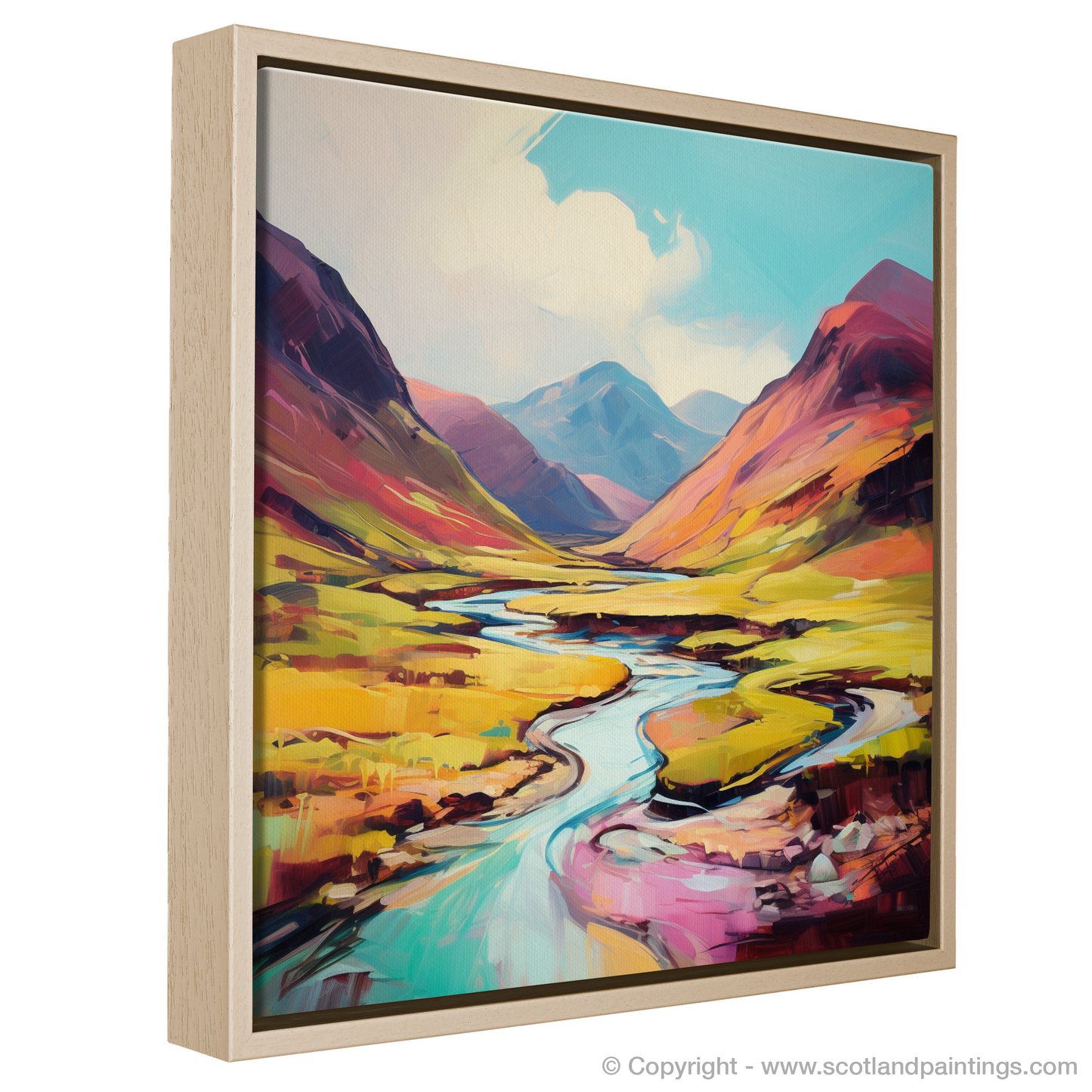 Highland Blaze: A Modern Ode to Glen Coe in Summer