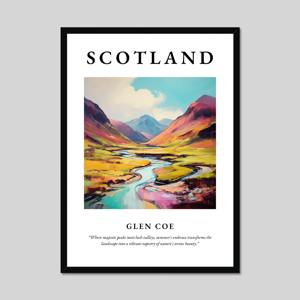 Poster of Glen Coe, Scotland.