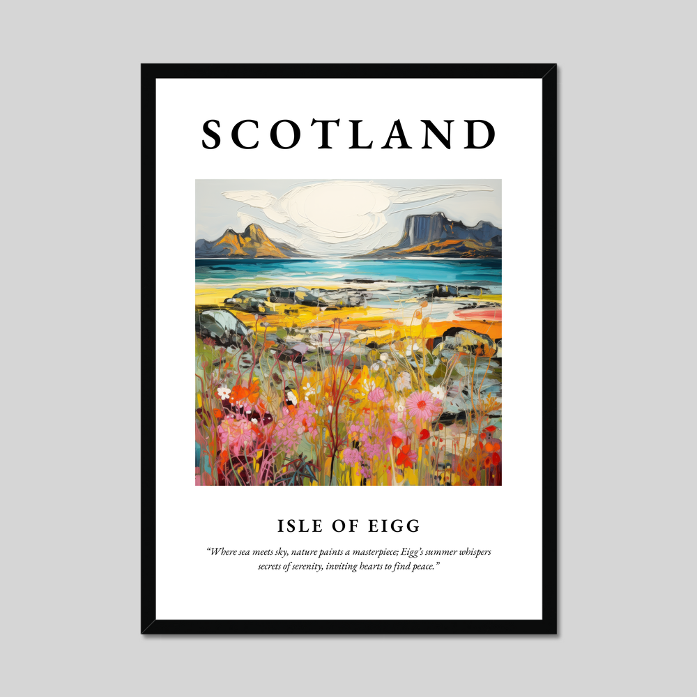 Poster of Isle of Eigg, Scotland.