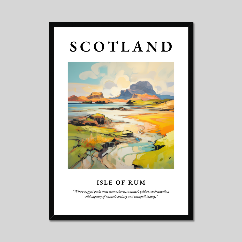 Poster of Isle of Rum, Scotland.