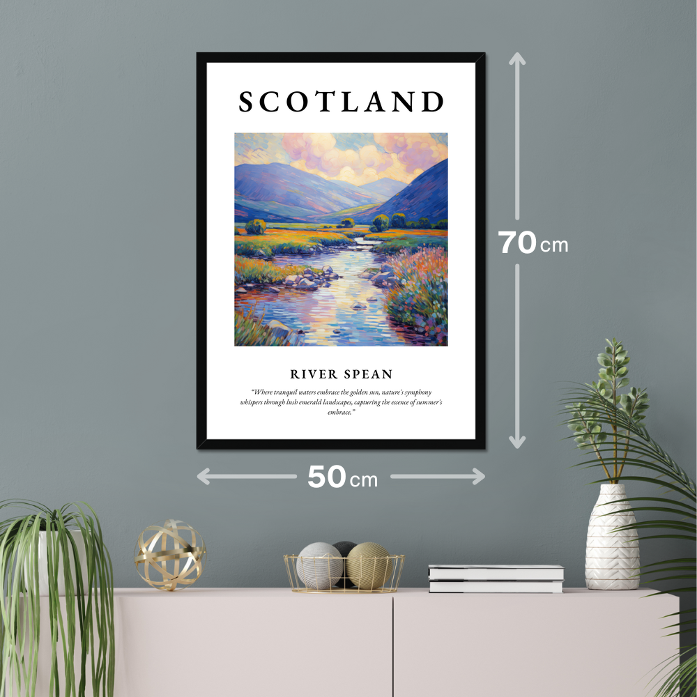 Poster of River Spean hanging on a wall