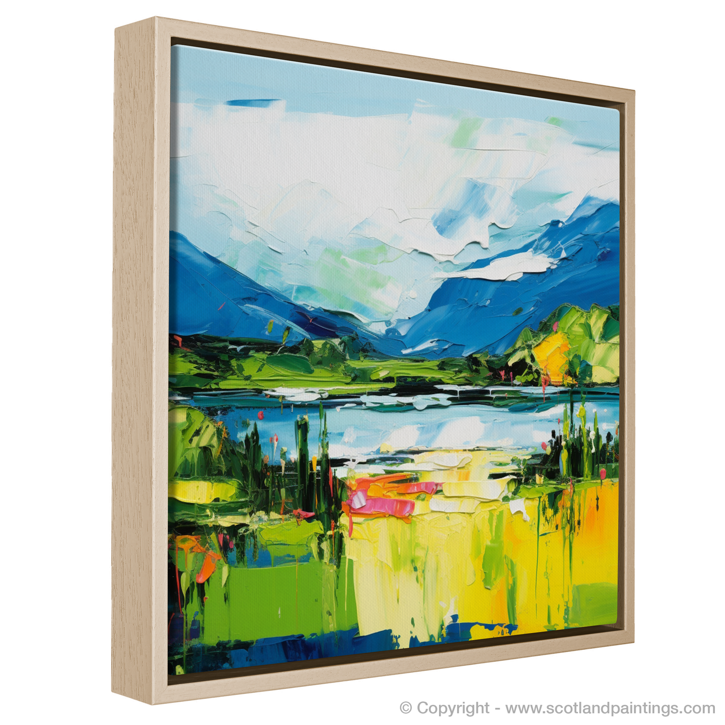 Highland Hues: An Abstract Vision of Loch Ness in Summer