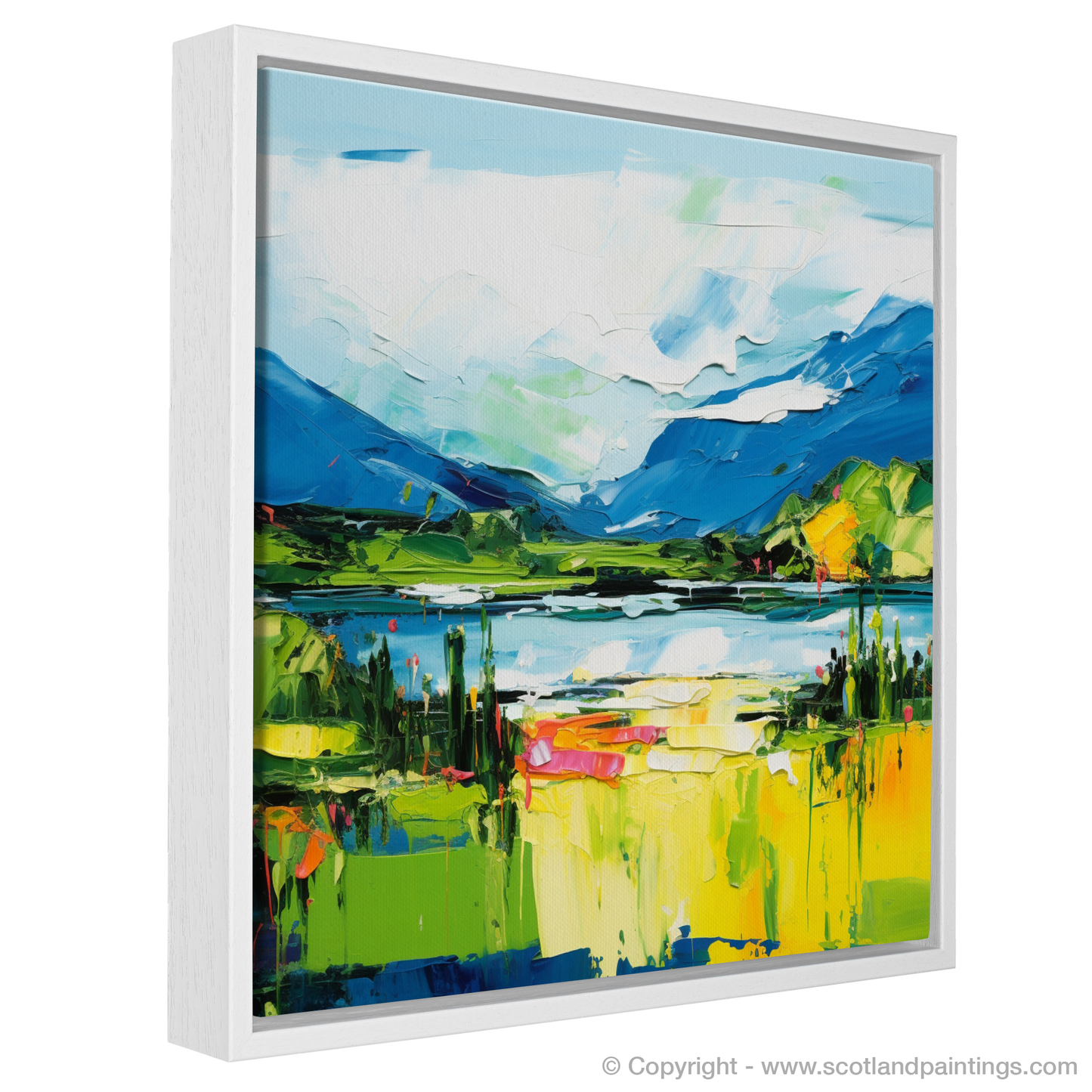 Highland Hues: An Abstract Vision of Loch Ness in Summer