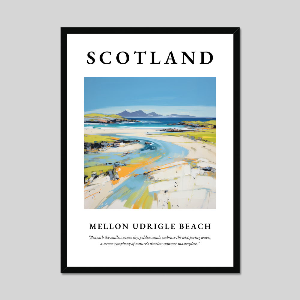 Poster of Mellon Udrigle Beach, Scotland.