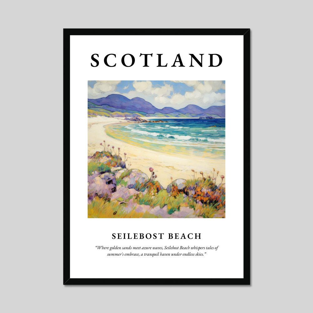 Poster of Seilebost Beach, Scotland.