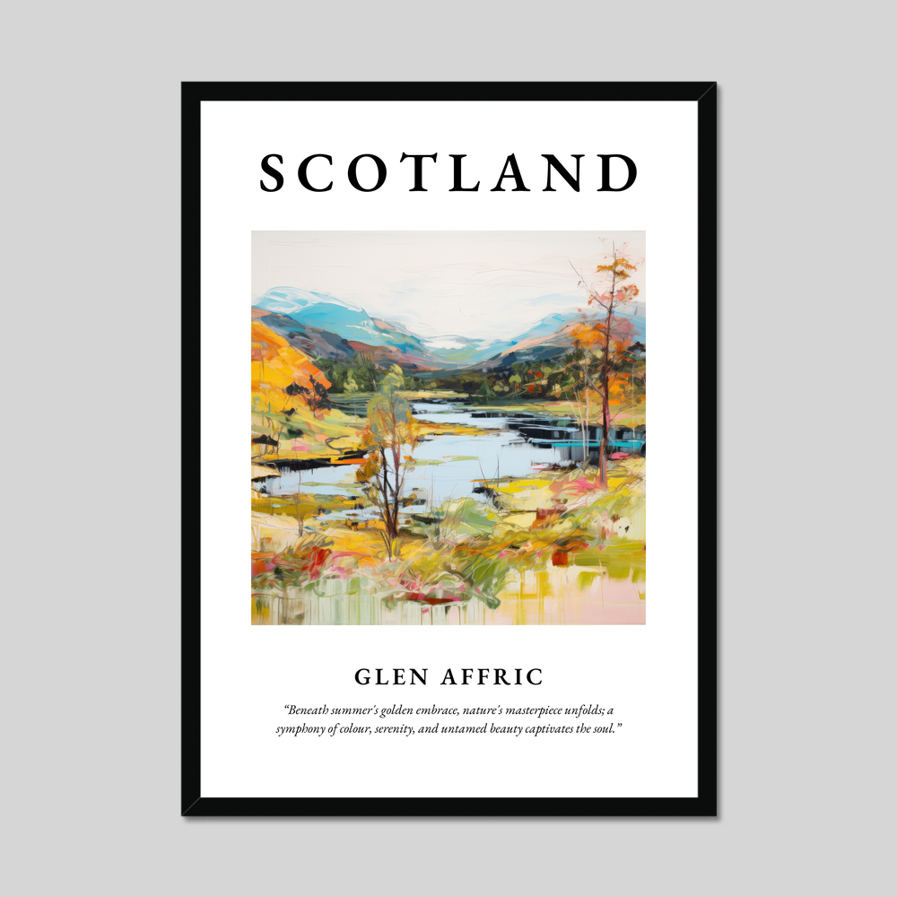 Poster of Glen Affric, Scotland.