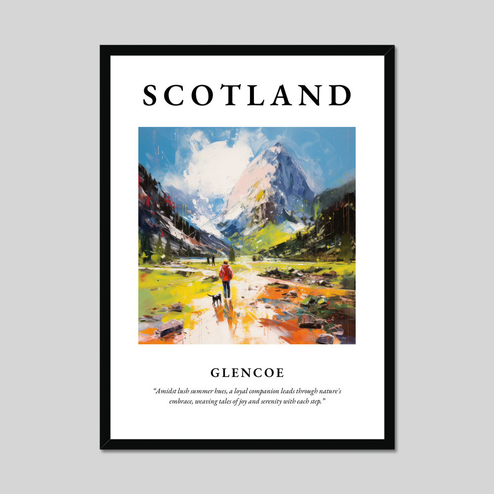 Poster of Glencoe, Scotland.