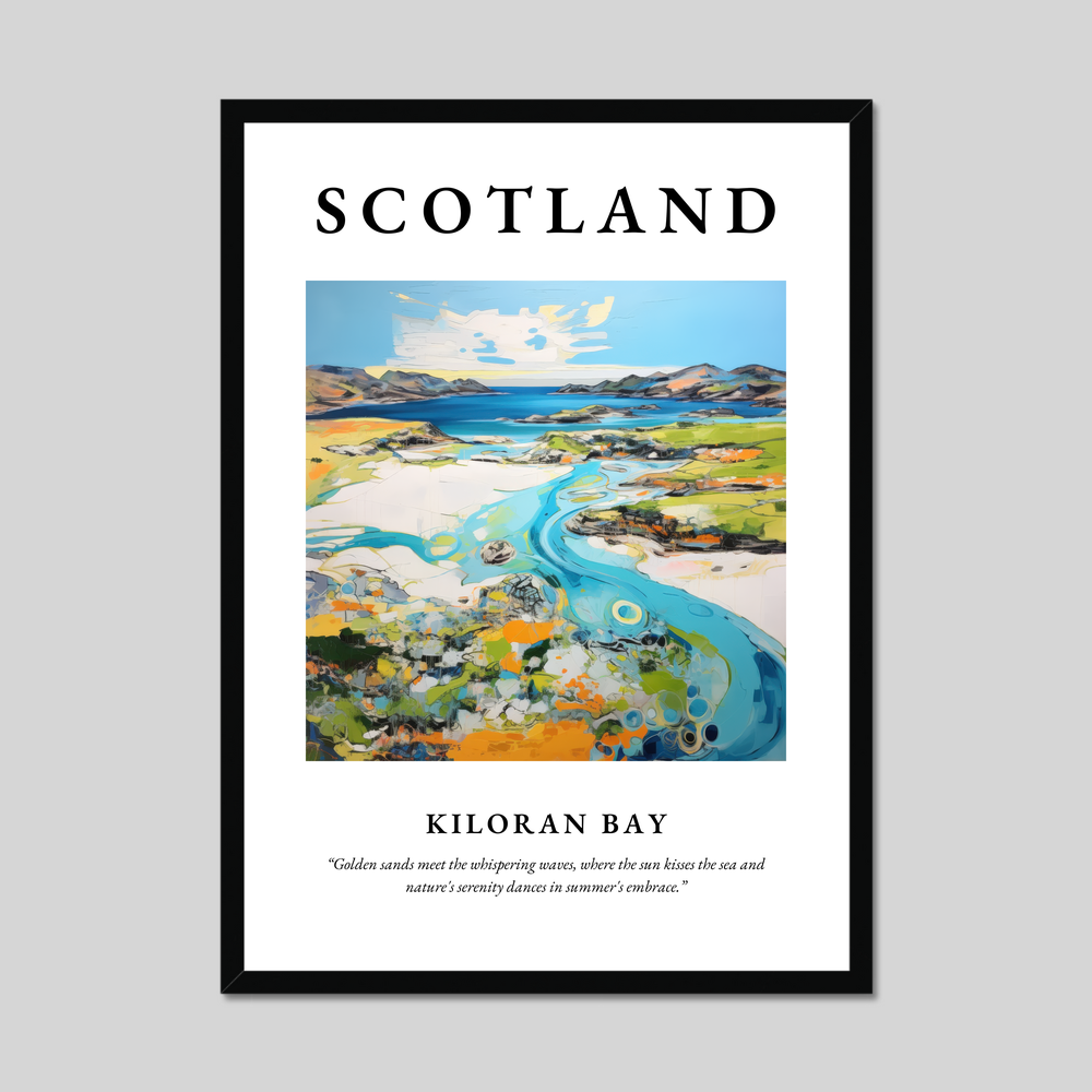 Poster of Kiloran Bay, Scotland.