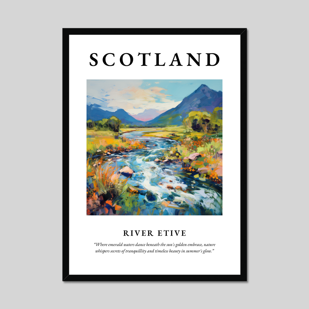 Poster of River Etive, Scotland.