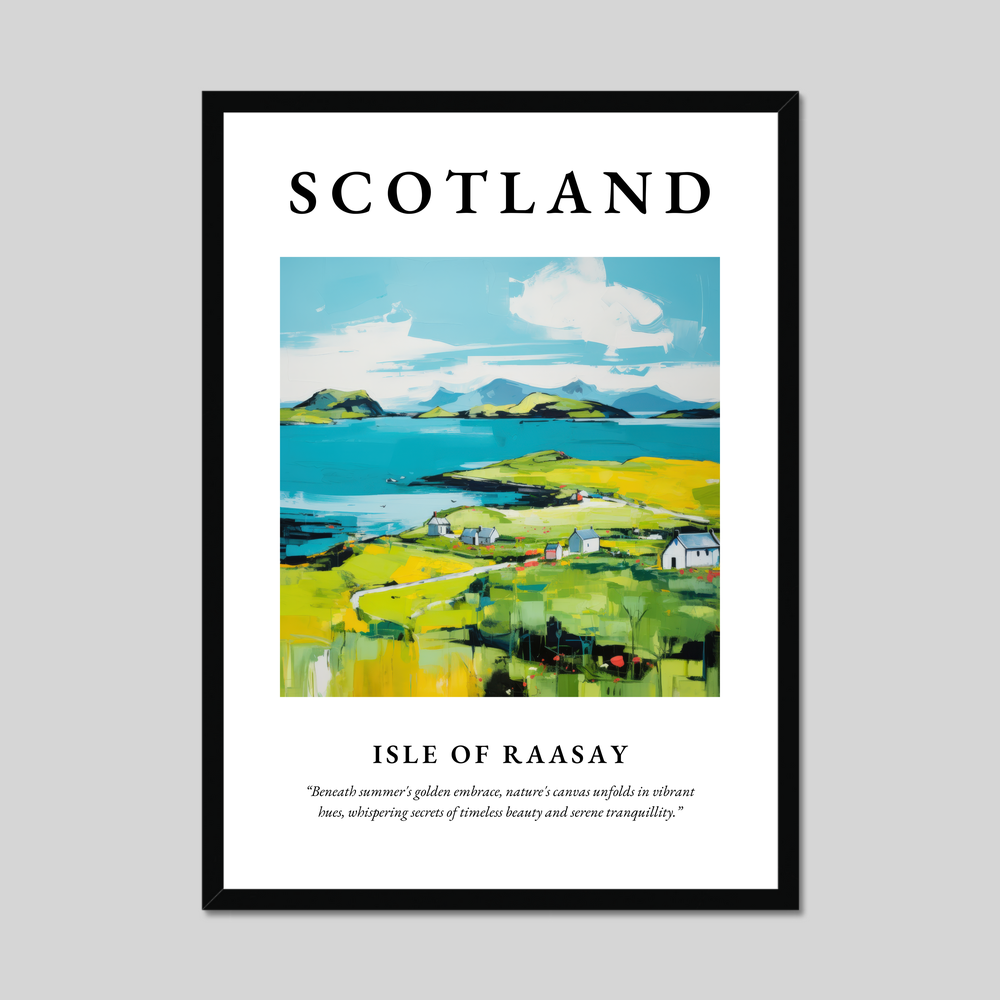 Poster of Isle of Raasay, Scotland.