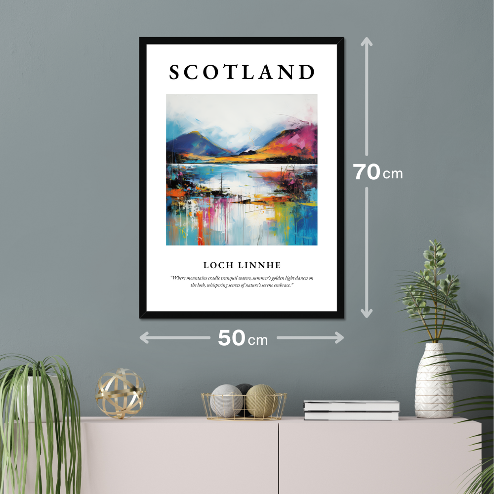 Poster of Loch Linnhe hanging on a wall