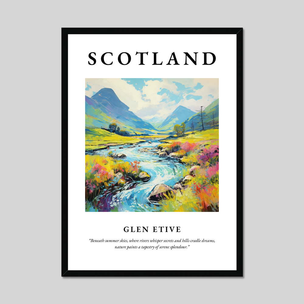 Poster of Glen Etive, Scotland.