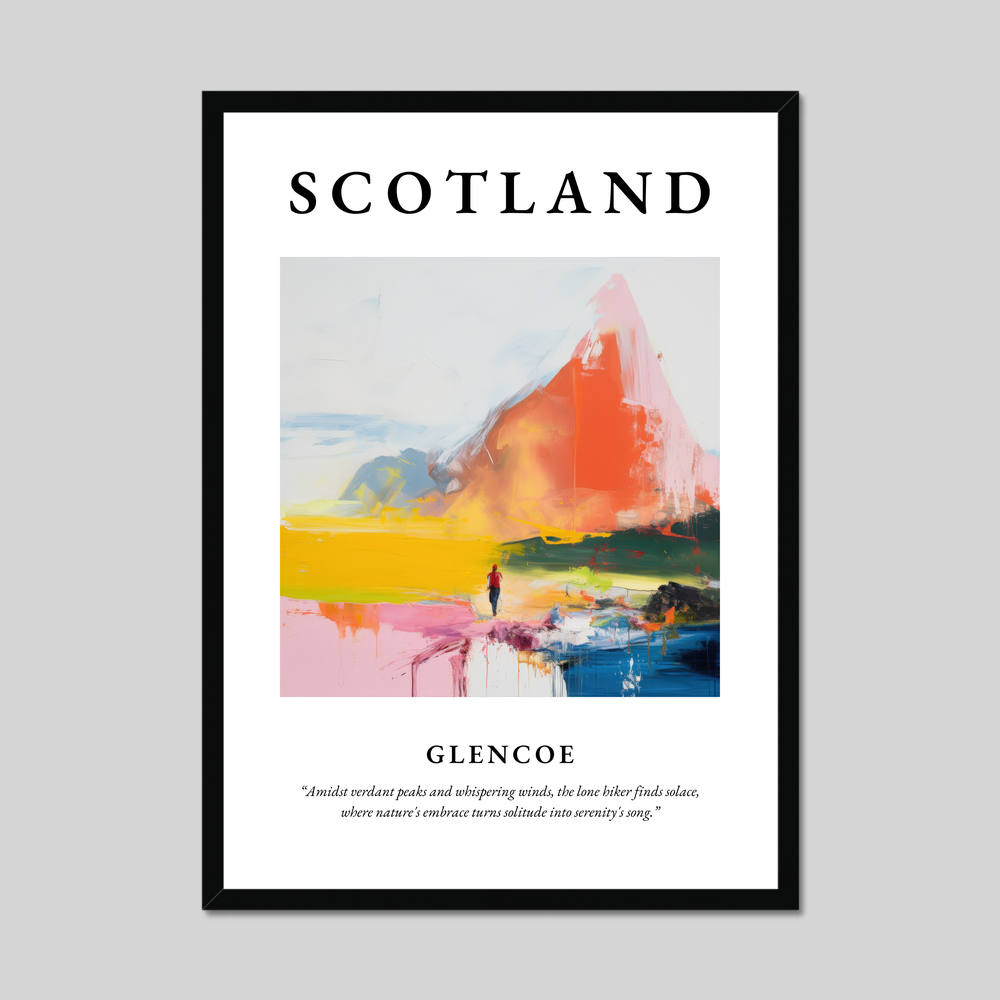 Poster of Glencoe, Scotland.