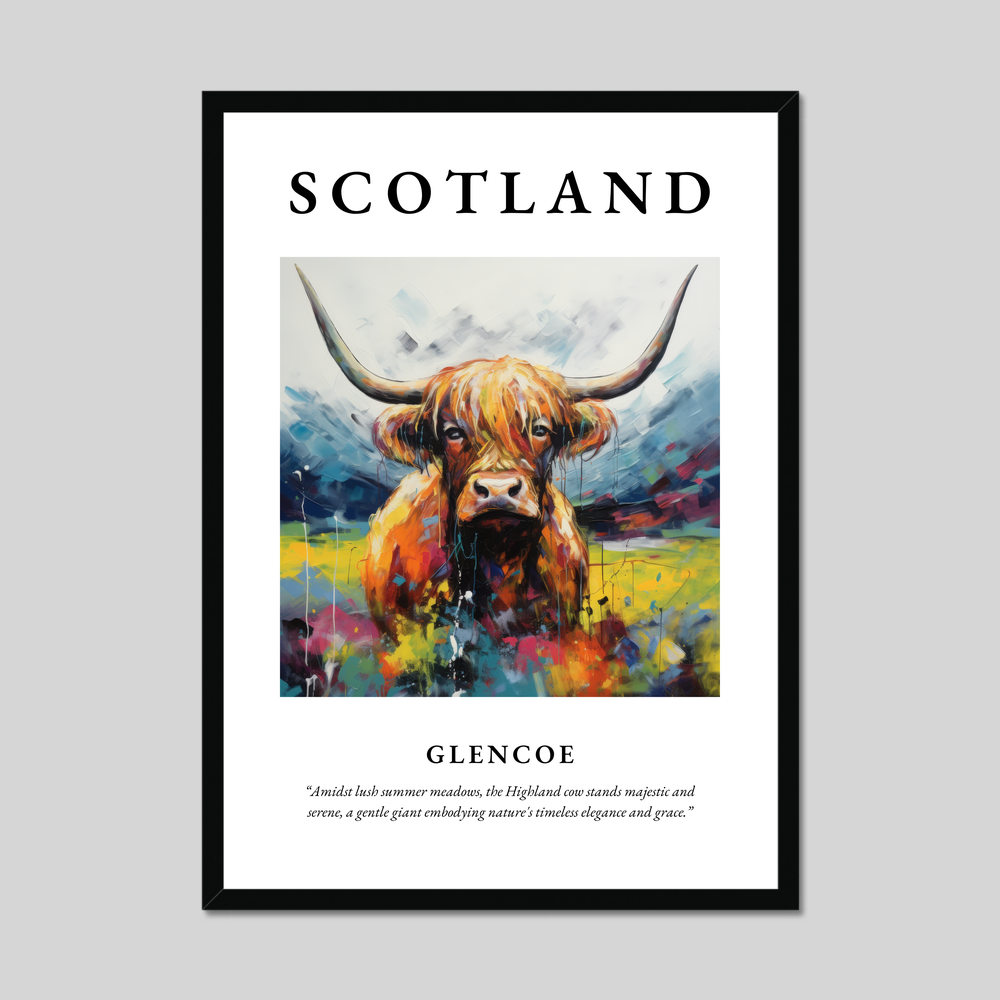 Poster of Glencoe, Scotland.