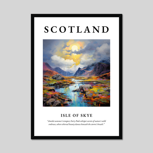 Poster of Isle of Skye, Scotland.