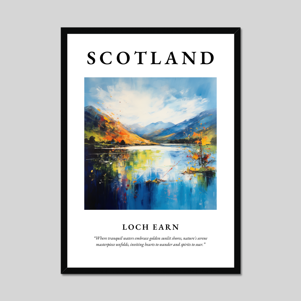 Poster of Loch Earn, Scotland.