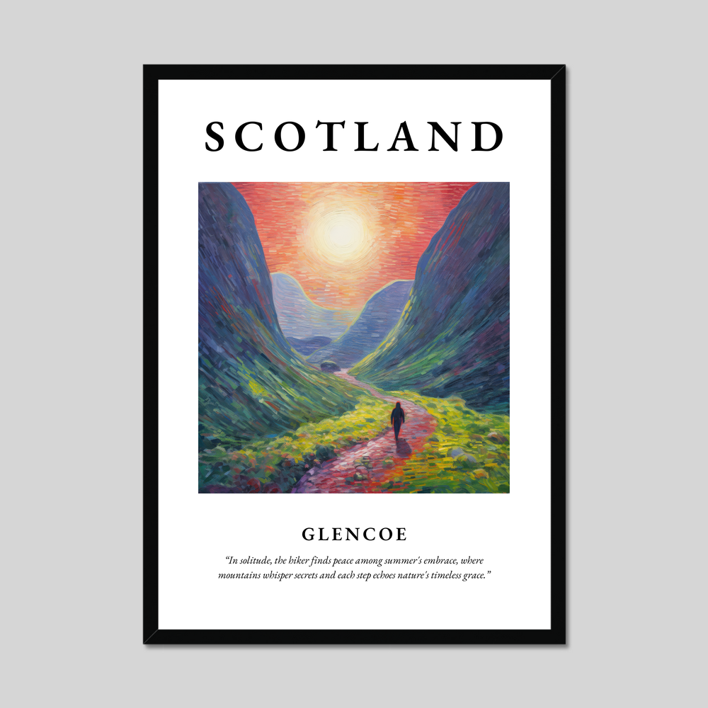 Poster of Glencoe, Scotland.