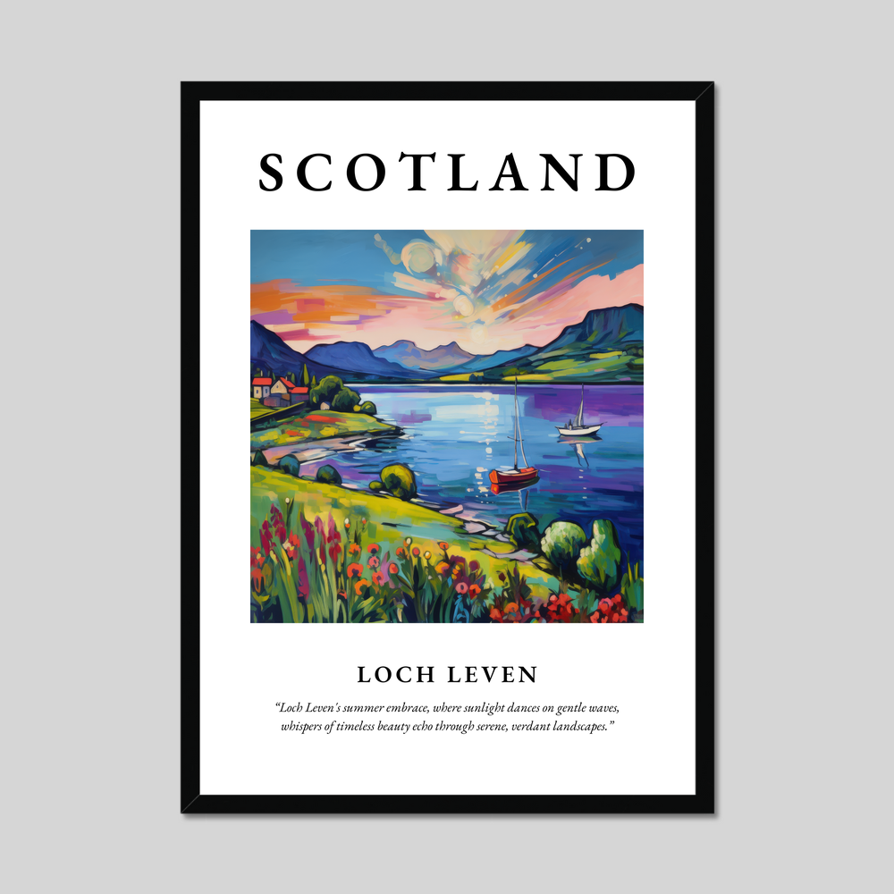 Poster of Loch Leven, Scotland.