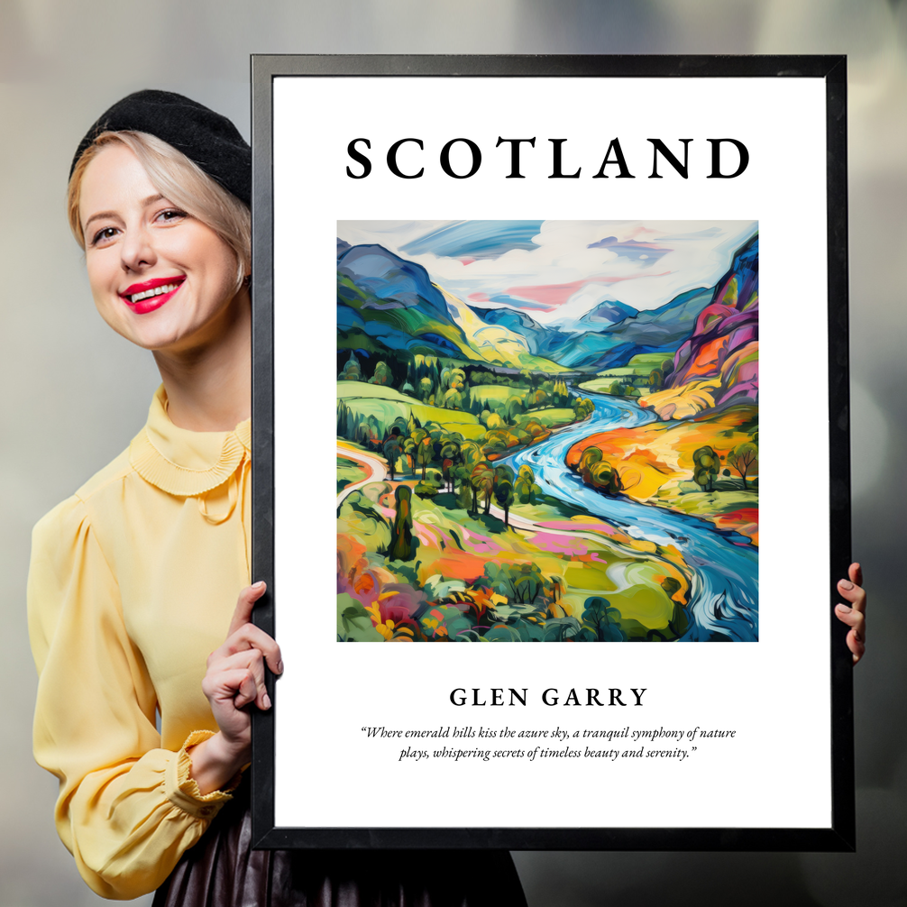 Person holding a poster of Glen Garry