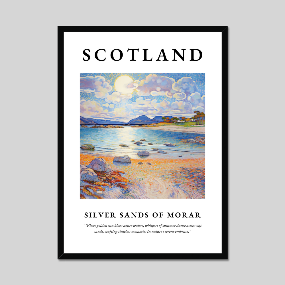 Poster of Silver Sands of Morar, Scotland.