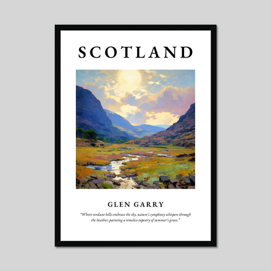 Poster of Glen Garry, Scotland.