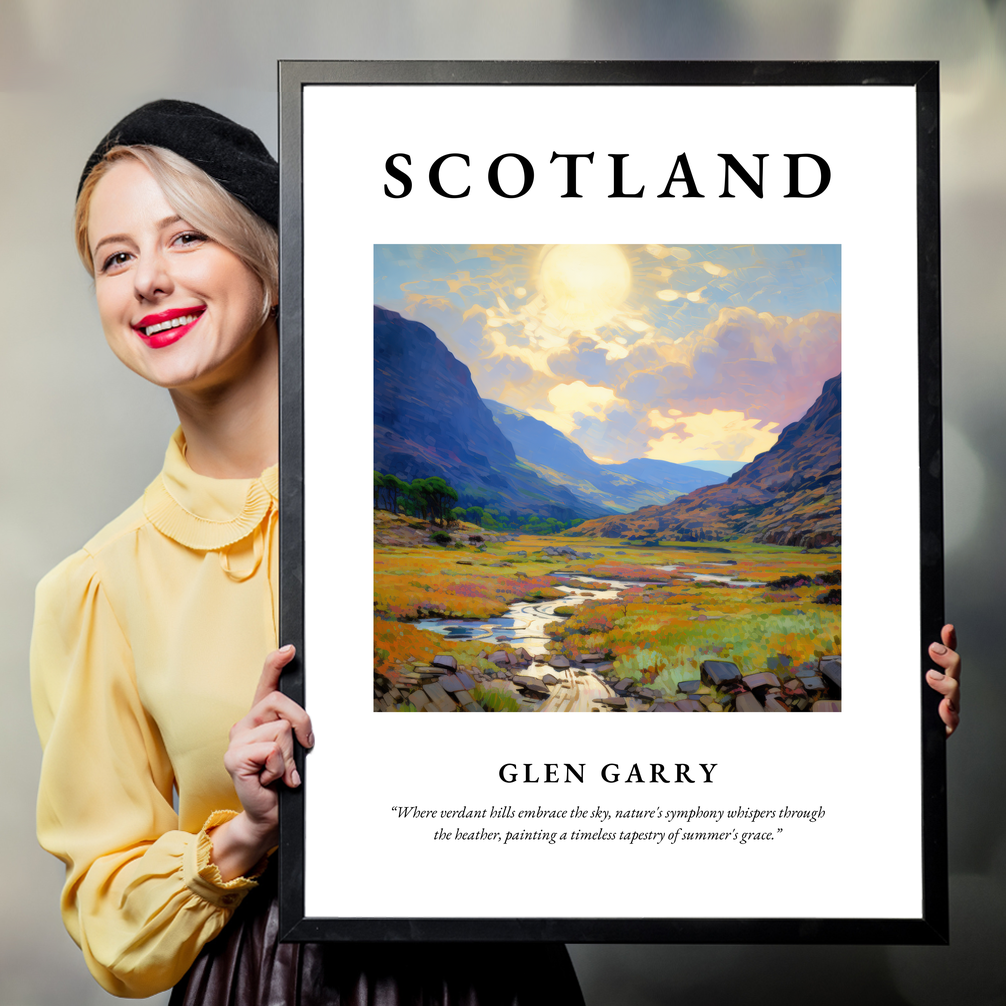 Person holding a poster of Glen Garry