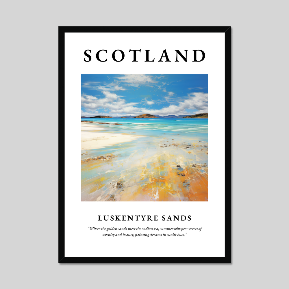 Poster of Luskentyre Sands, Scotland.