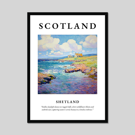 Poster of Shetland, Scotland.